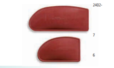 2402-10 Набір -шпателі гумові, м’які маленькі №6, №7