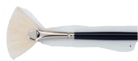 263018-06 - пензель-віяло з короткою ручкою