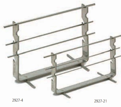 2927-4 Підставка, H/L - 130/140 мм, стрижні d-3, L-200 мм до 1250 С