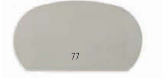 2403-77 Шпатель металевий,  напівовальний, гнучкий